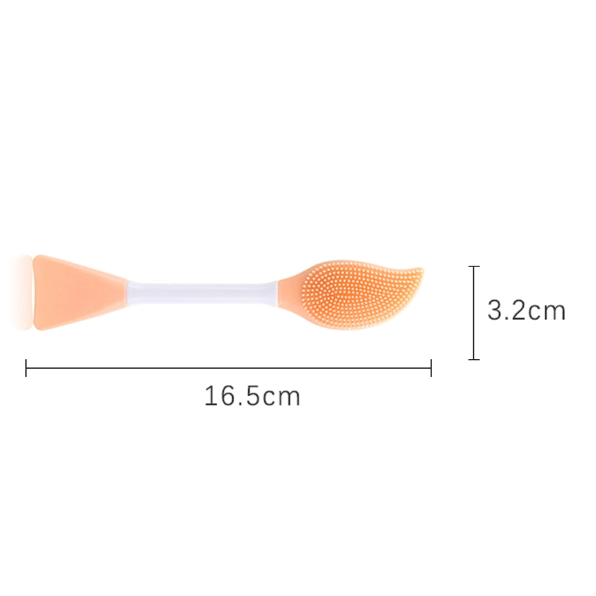 Double Head Silicone Face Wash Brush Makeup Silicone Bath Applicator Skin Care Blackhead Cleaning Brush