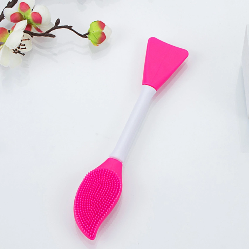 Double Head Silicone Face Wash Brush Makeup Silicone Bath Applicator Skin Care Blackhead Cleaning Brush