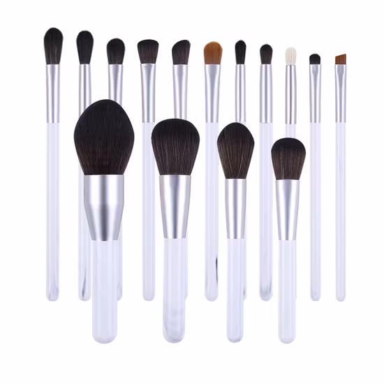 Beautichen Private Label Synthetic Hair Makeup Brushes 12 Pieces Pink Blush Powder Foundation Makeup Brushes Set