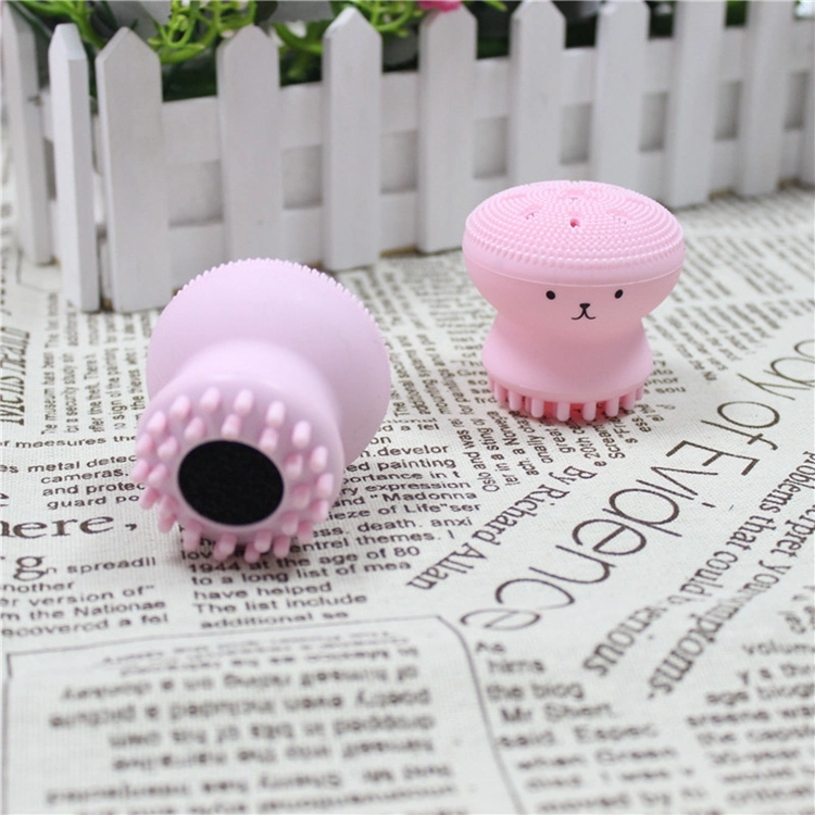 Face Brush Cleaning Washing Silicon Cleaner Scrub Cleanser Exfoliator and Massager Octopus Silicone Facial Cleansing Brush