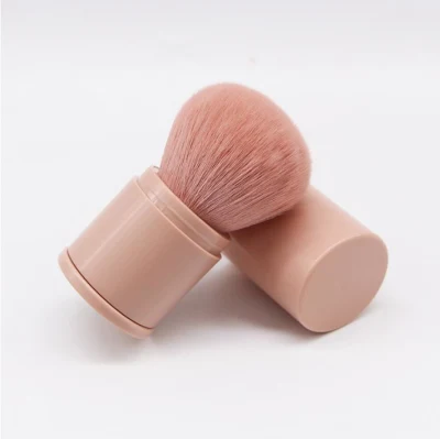 Pincel de maquiagem blush retrátil portátil vegano livre de crueldade