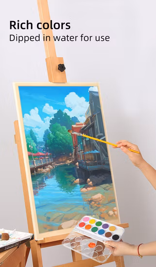 Fototerapia Cabeça Plana Nail Art Pintura Corporal Pintura A Óleo Profissional Máscara Pincel de Maquiagem