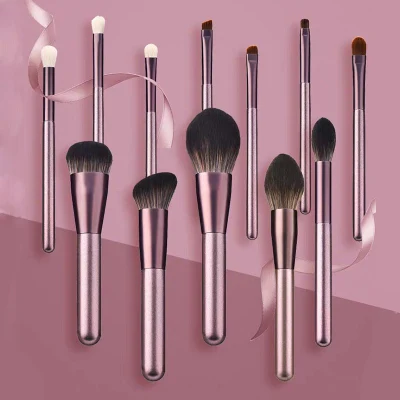 Atacado de alta qualidade 12pcs pincéis de maquiagem conjunto profissional mini cosméticos limpador compõem conjunto de escova para mulheres graciosas