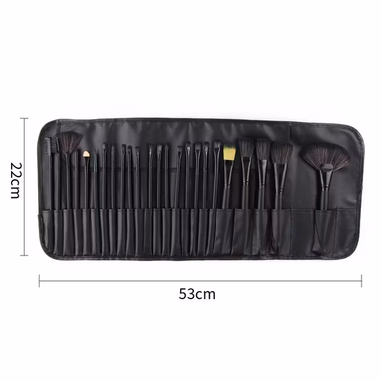 Conjunto de escova profissão fundação livre cabra natur cabelo cobra 9 pçs v forma cobre papel packag fornecedor moderno grande pó maquiagem escova